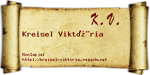 Kreisel Viktória névjegykártya